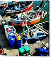 Photo: Colourful Fishing Boats Canvas Print