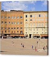 Piazza Del Campo Square Siena Italy Canvas Print