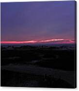 Pink Sunrise Over The Dunes Canvas Print