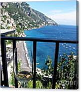 Pinot Grigio In Positano Canvas Print