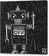 Pissed Off Bot Canvas Print