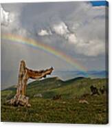 Pointing To The Pot Of Gold Canvas Print