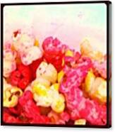 #popcorn #sweet #colors #yummy Canvas Print