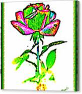 Primary Rose Canvas Print