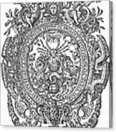 Printers Emblem, 1553 Canvas Print