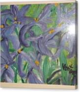 Purple Lilies Canvas Print