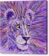 Purple Lion Canvas Print
