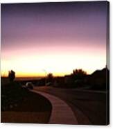 Purple Skies Last Night #lascruces Canvas Print