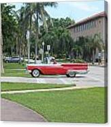 Red Cadillac Canvas Print