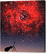Red Nebula Canvas Print