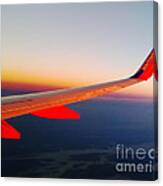 Red Winged Flight Canvas Print