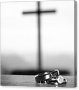 Rings And Cross Canvas Print