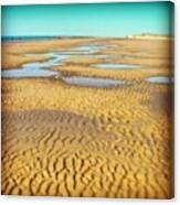 #ripples On #aberdovey #beach Canvas Print