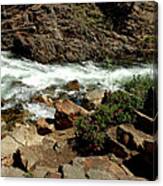 Rock Steps To Glen Alpine Creek Canvas Print
