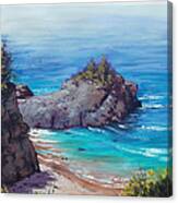 Rocky Coast Big Sur Canvas Print