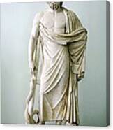 Roman Statue Of Asclepius Canvas Print