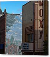 Roxy Theater And Mural Canvas Print