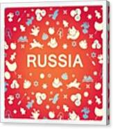#russia #poster #folklore #fairytale Canvas Print