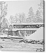 Saco River Bridge Canvas Print