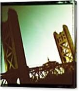 #sacramento #tower #bridge Canvas Print