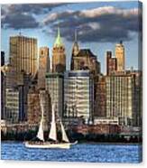 Sailing The Hudson Canvas Print