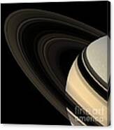 Saturn And Its Rings Canvas Print