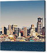 Seattle Cityscape Panorama Canvas Print