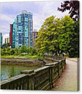 Seawall Walk Canvas Print