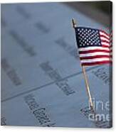 September 11 Memorial Flag Ii Canvas Print