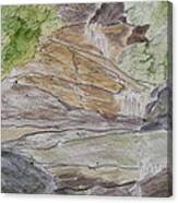 Set Rock Creek Falls - A Sketch Canvas Print