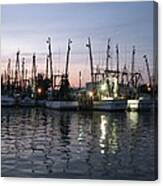 Shrimp Boat Fleet Canvas Print