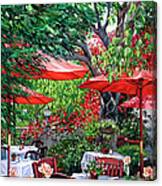 Sidewalk Cafe Canvas Print