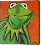 Sir Kermit Canvas Print