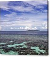 #sky #clouds #sea #ocean #lagoon #reef Canvas Print