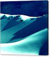 Snow Shapes And Shadows Canvas Print