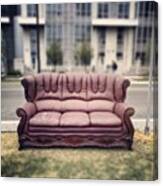 #sofa #couch #seat #outside Canvas Print