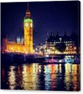 South Bank By Night 
#london #thames Canvas Print