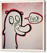 Spell Check... #ducking #duck #doodle Canvas Print