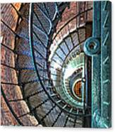 Stairs In The Lighthouse Tower Canvas Print