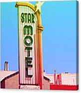 Star Motel Retro Sign Canvas Print