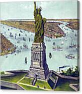 Statue Of Liberty. The Great Bartholdi Canvas Print