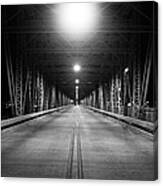Steel Bridge Night Canvas Print