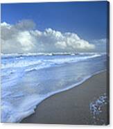 Storm Cloud Over Beach, Canaveral Canvas Print