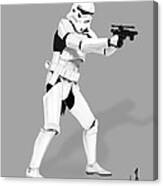 Storm Trooper Digital Drawing Canvas Print