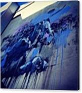 #streetart The Blue Cow. #photography Canvas Print