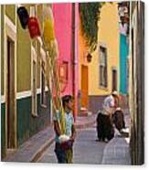 Streets Of Guanajuato Canvas Print
