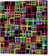Sudoku Random Criss-crossed Lines Canvas Print