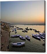 Sunrise At Ganges River Canvas Print