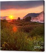 Sunrise At Snake River Canvas Print