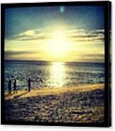#sunrise #beach #ocean #sand #morning Canvas Print